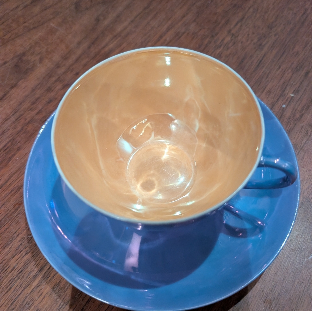Vintage Meito China Tea Cups & Saucers – Set of 9 – Hand Painted – Made in Japan - Picture 8 of 8